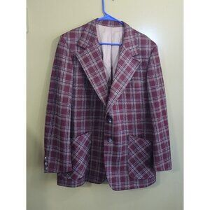 Men's Vintage 70s Sears Travelknit Tweed Blazer XXL